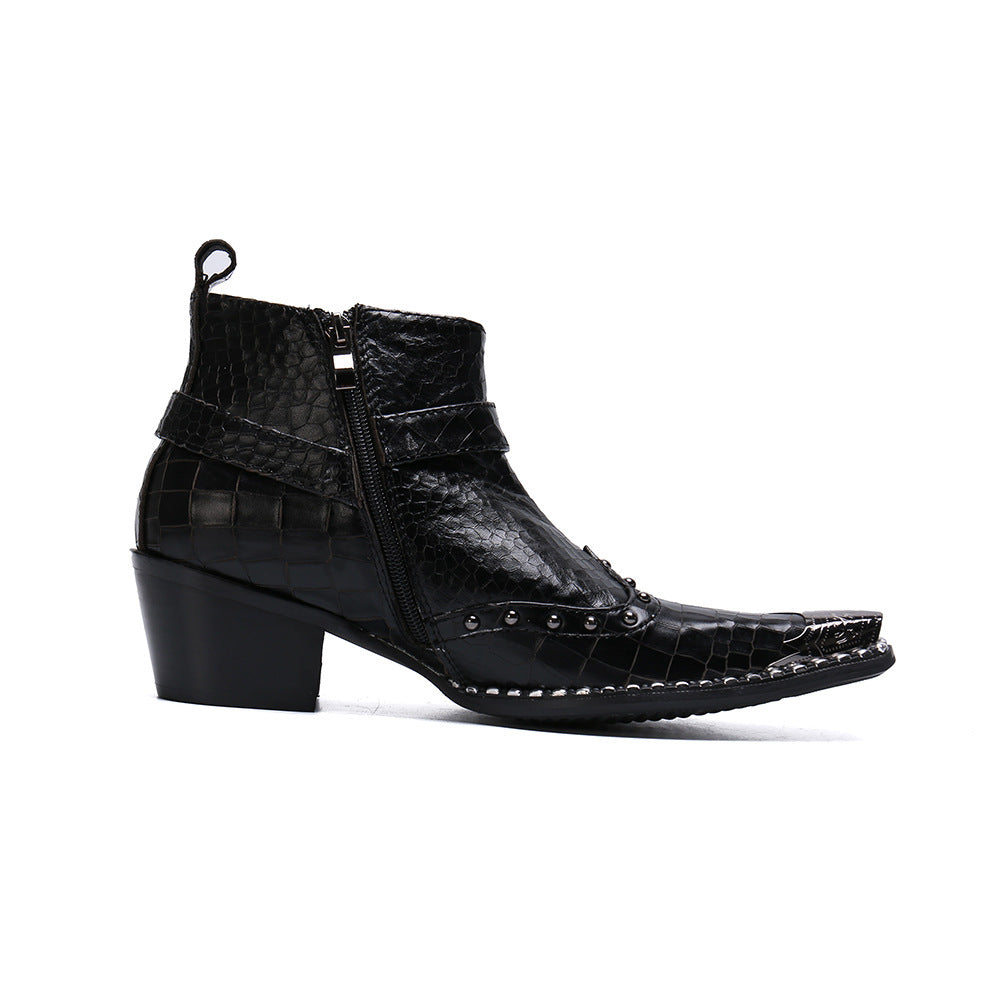 Leather ankle boots casual leather boots