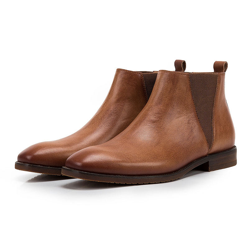 Cowhide  Boots Mid-cut Martin Boots